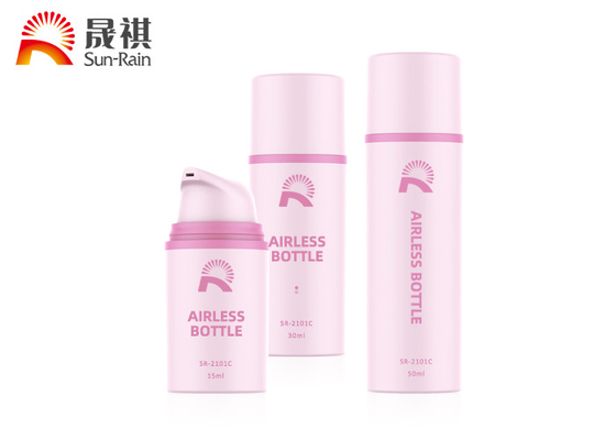 مخصص الوردي جولة PP البلاستيك زجاجة محلول الرش 15ML 30ML 50ML